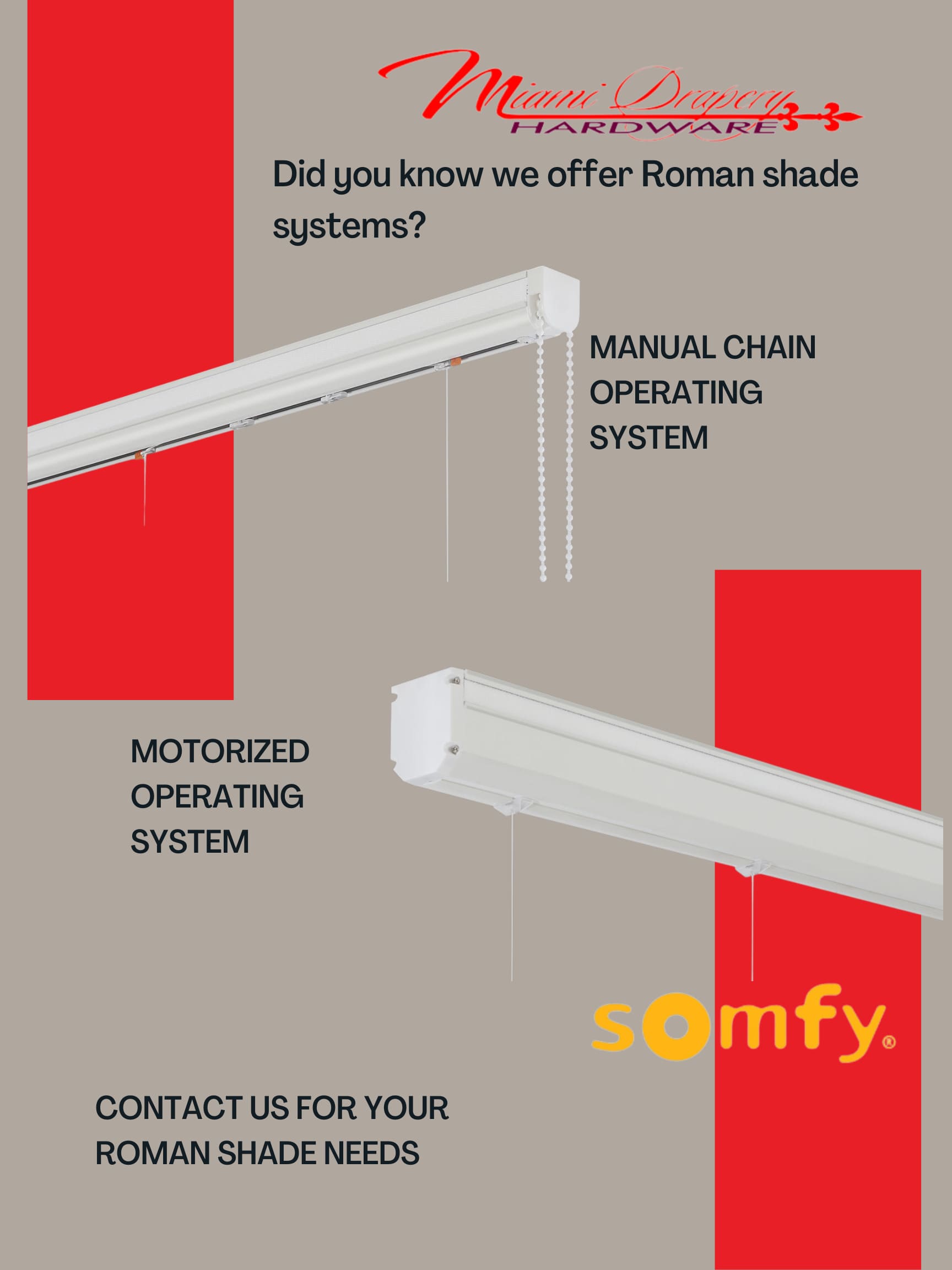 Roman Shades hardware
